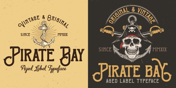 Пример шрифта Pirate Bay #4